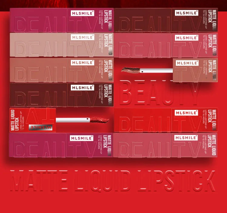 Ruj lichid mat cu cerneală, lungă durată, catifea, nud, luciu de buze, non-stick, cupă, impermeabil, nuanță pentru buze, machiaj rezistent la apă