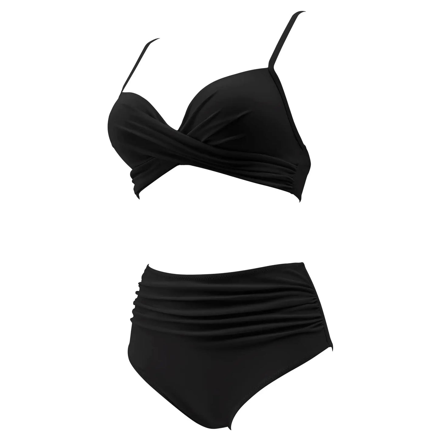 Vintage High Waist Bikinis: Push Up Schwimmbekleidung Bedruckt - Frauen Schwimmanzug Damen Strandmode Sommer Bademode Retro-Charme