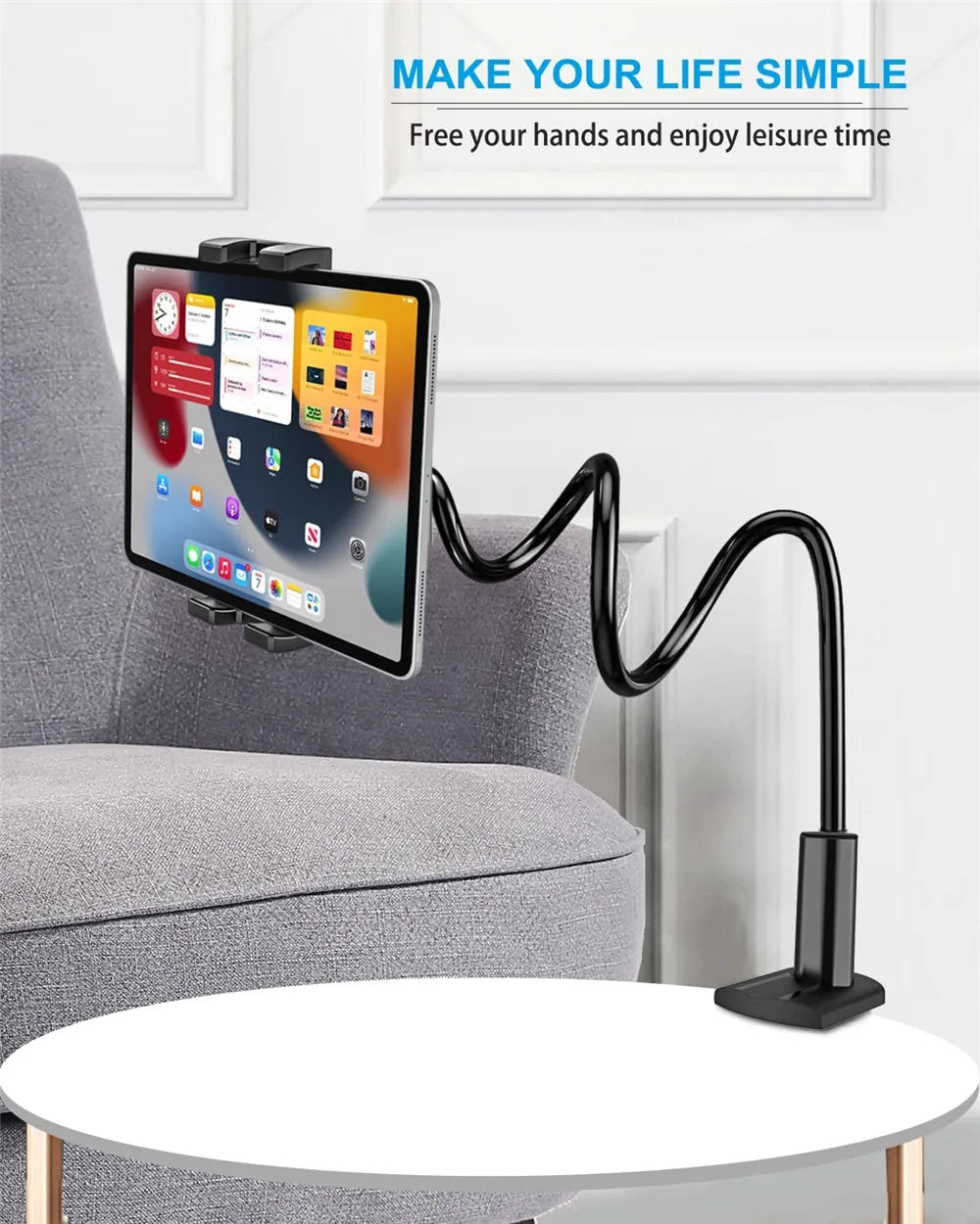 Tablet-Halterung 2025: Flexible Long Arm Stand 5-11'' Phone Tablet Support Xiaomi Samsung iPad Collection