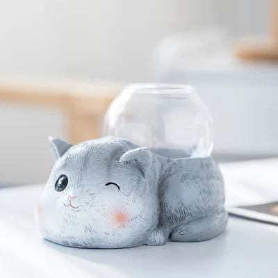 Creative Hydroponic Plant Vase Glass Transparent Container Dish Water Planting Flower Pot Living Room Decoration Decoration