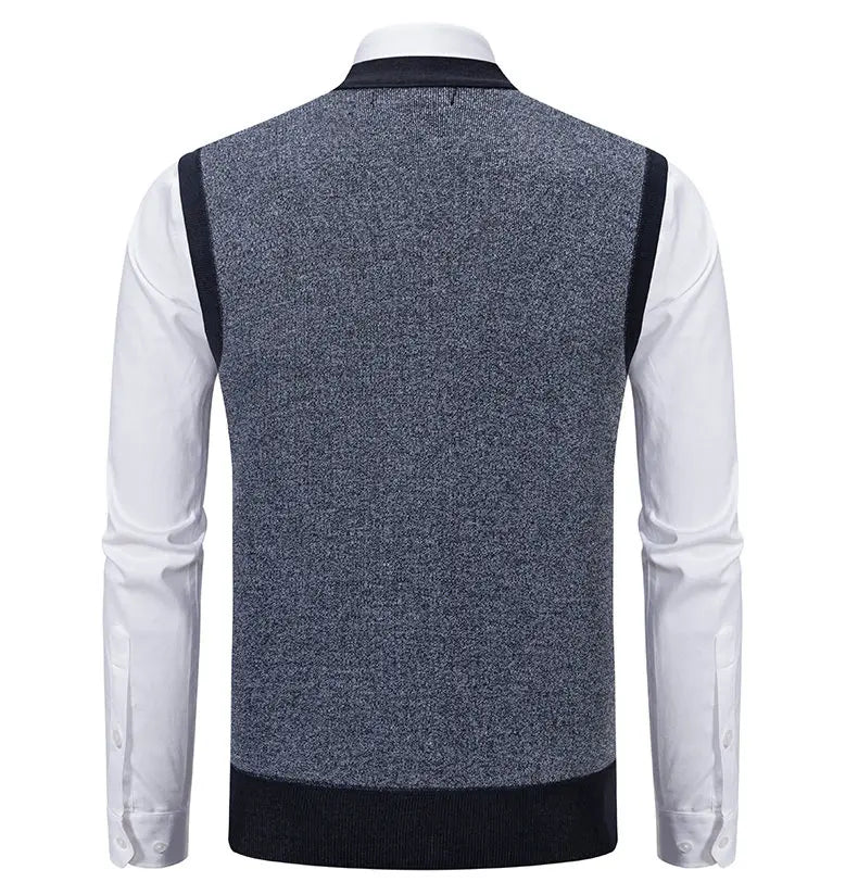 CN Strick Weste Slim Fit - Größe M Polyester Knopfverschluss