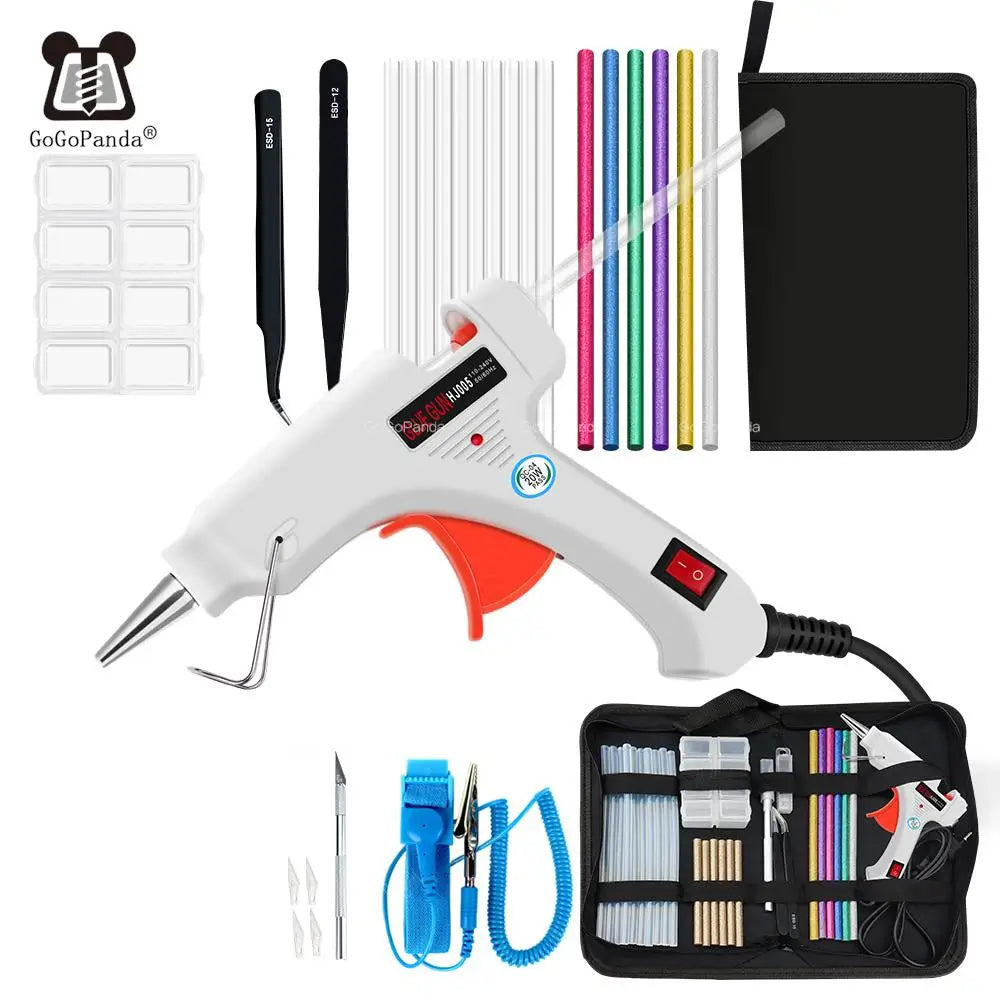 Heißklebepistole Set 2025 - GoGoPanda 6 IN 1 Electric Heat Hot Melt DIY Tool