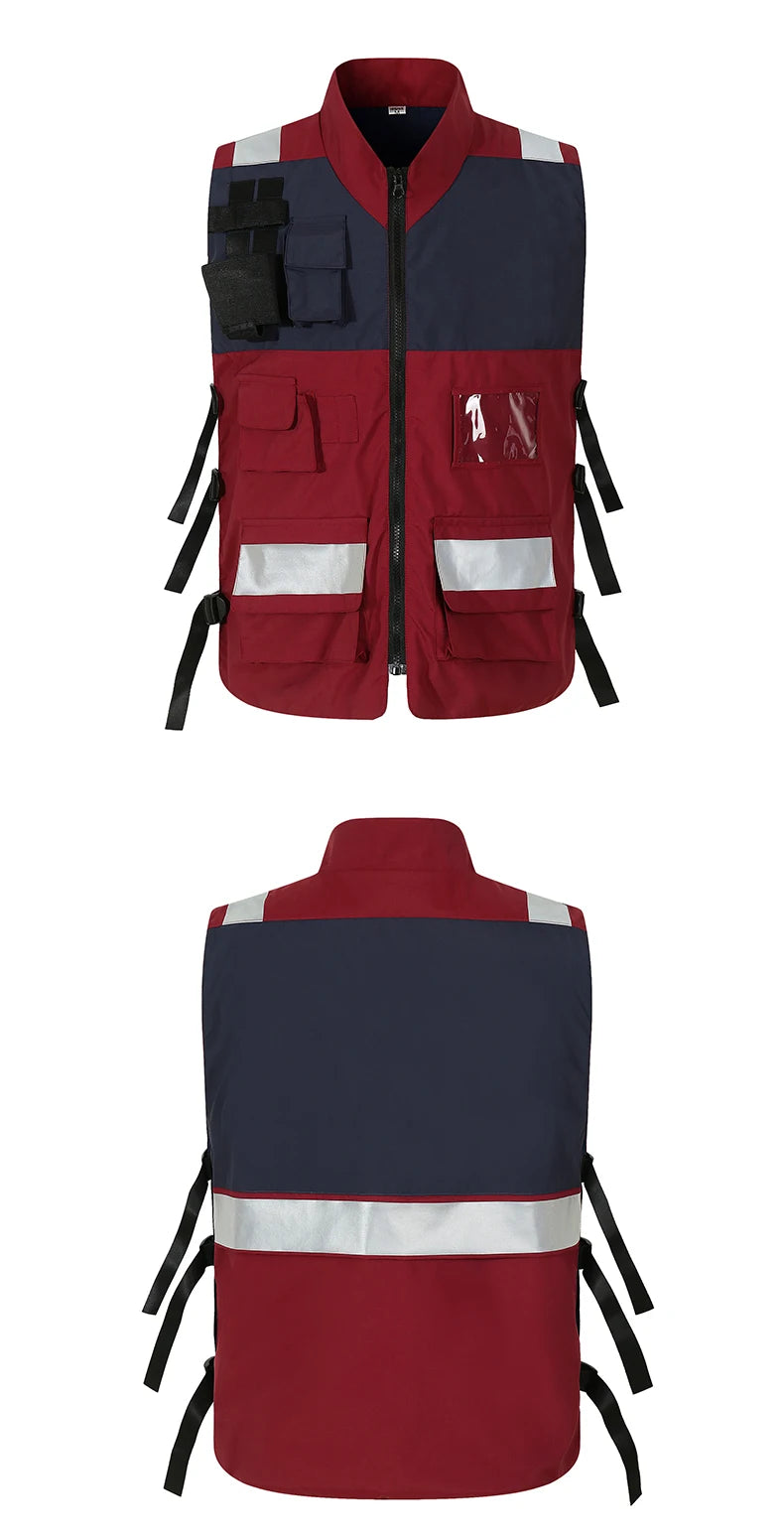 RescuePro NW Notfallweste Sicher - 6 Taschen, Reflekt L