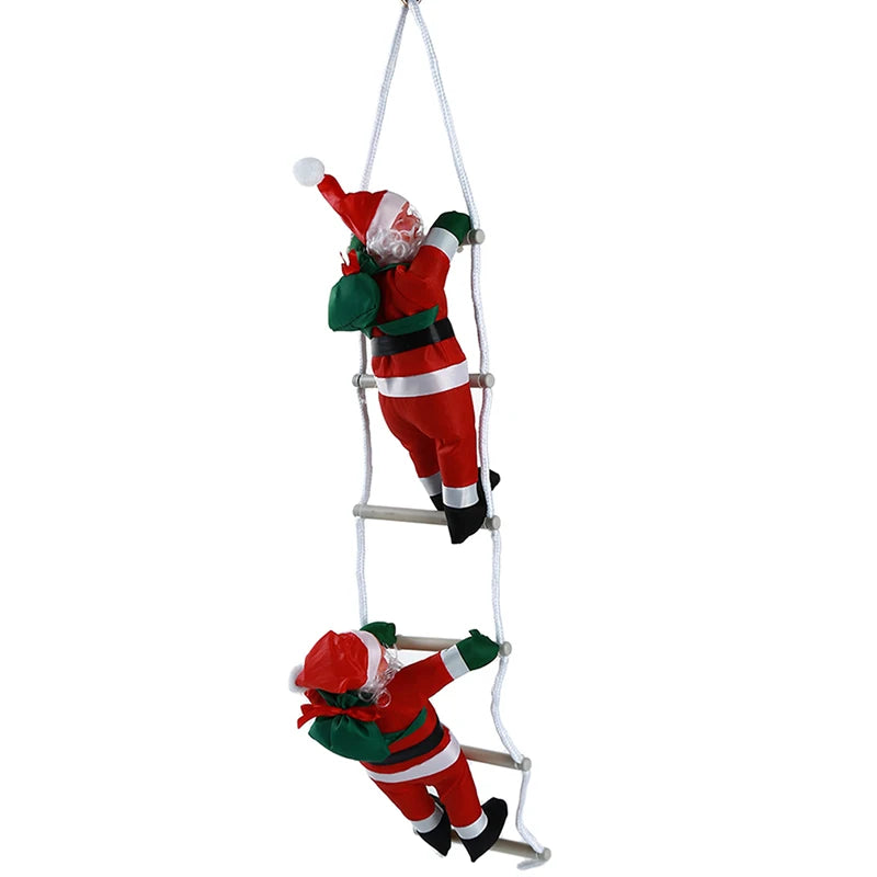 Beeinch Weihnachtsmann-Kletteranhänger - Größe 12 cm Kunststoff Seillänge 20 cm