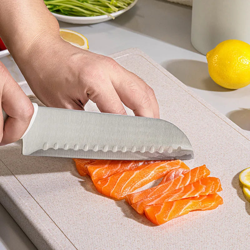 Edelstahl Küche Messer Set Werkzeuge 2025 - Geschmiedet Küche Messer Schere Schäler - Chef Slicer Paring Hackmesser Geschenk 5 Stück Set