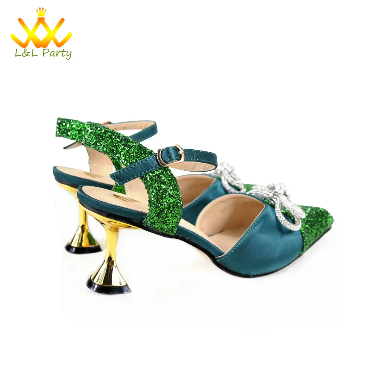 Elegant New Design 2024 Winter Design Italian Women Shoes and Bag Set in Fuchsia Color High Quality Pointed Toe For Party