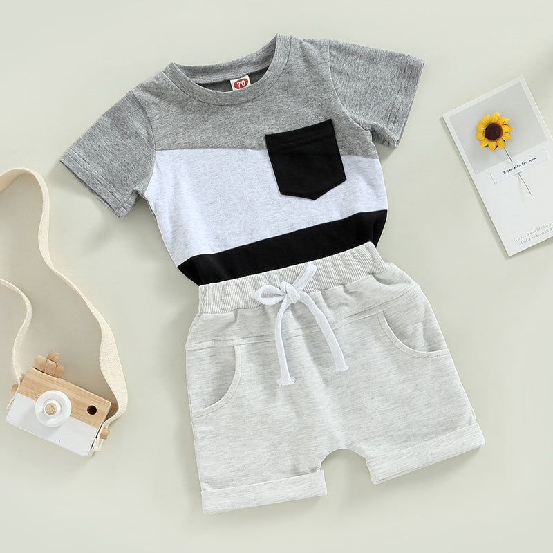 Canrulo Babyset Sommer Baumwolle Kurzarm - Gr 0-36M Elastik