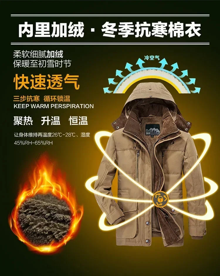 NordWoll Parka Wärme - Größe XL, Gewicht 1,2kg, Polyester