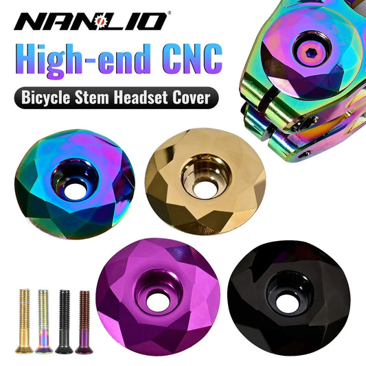 Fahrrad Steuersatz Kappe Gebrannt Blau MTB Rennrad Vorbau Steuersatz Top Kappe Abdeckung mit Schraube für 28.6mm Gabel Kopf Rohr Radfahren Zubehör