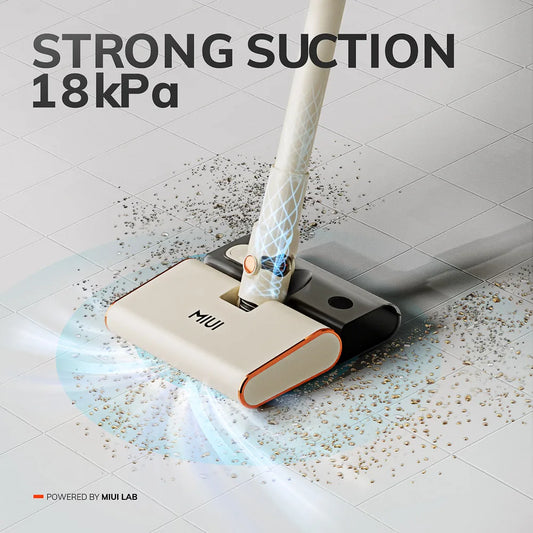 MIUI Aspirator portabil pentru acasă, aspirator portabil, 18kPa, aspirație puternică, 5M sârmă, aspirator cu ștergere, 1L, cupă de praf