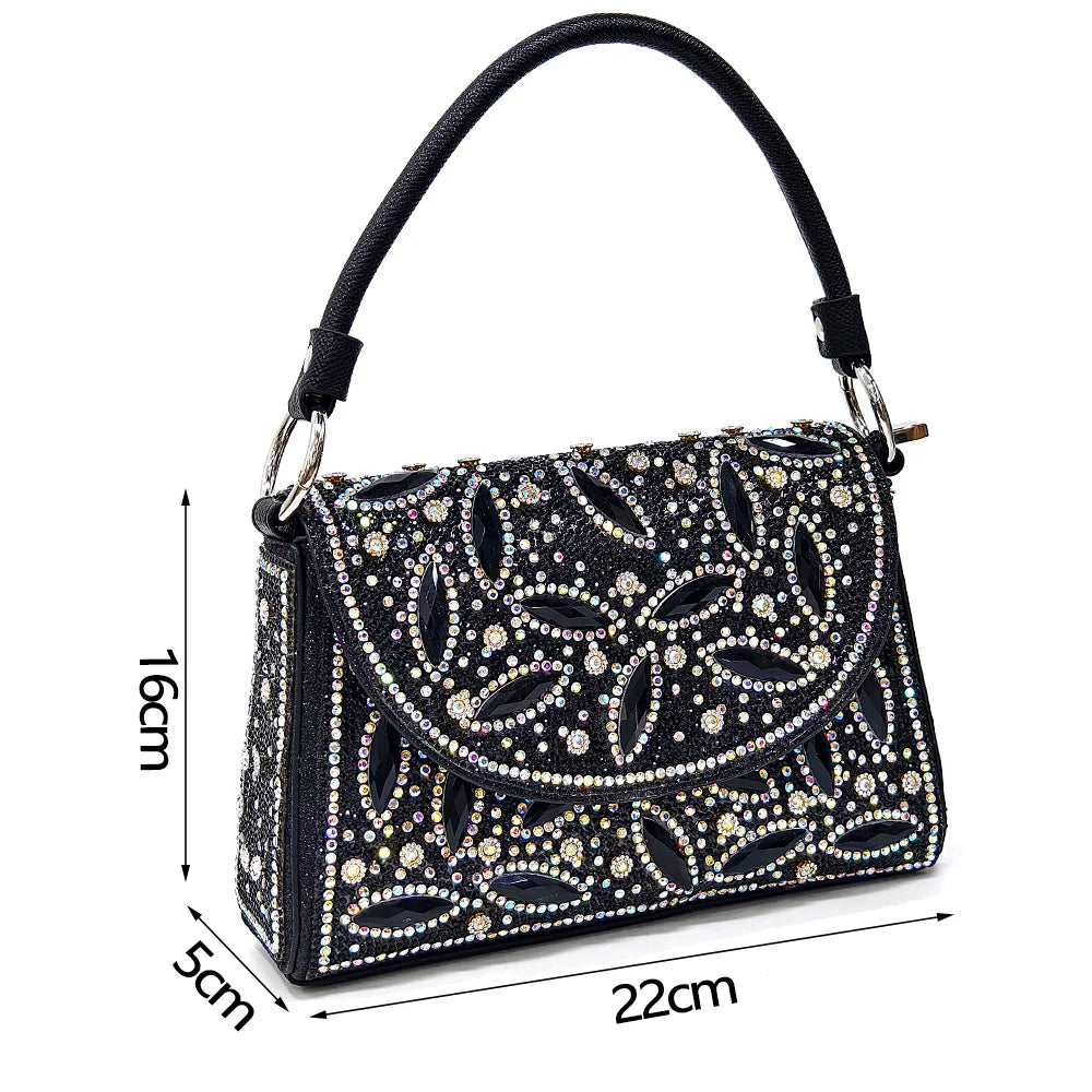Elegant Italian Style Evening Party Shoe and Bag Set - Comfortable High Heel Women’s Shoes With Chic Hollow Design Handbag