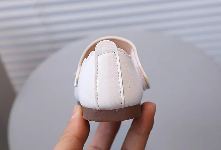 Mädchen-Schuhe 2025: Girls-Bow Leather Children's-Fashion - Casual Flat Collection