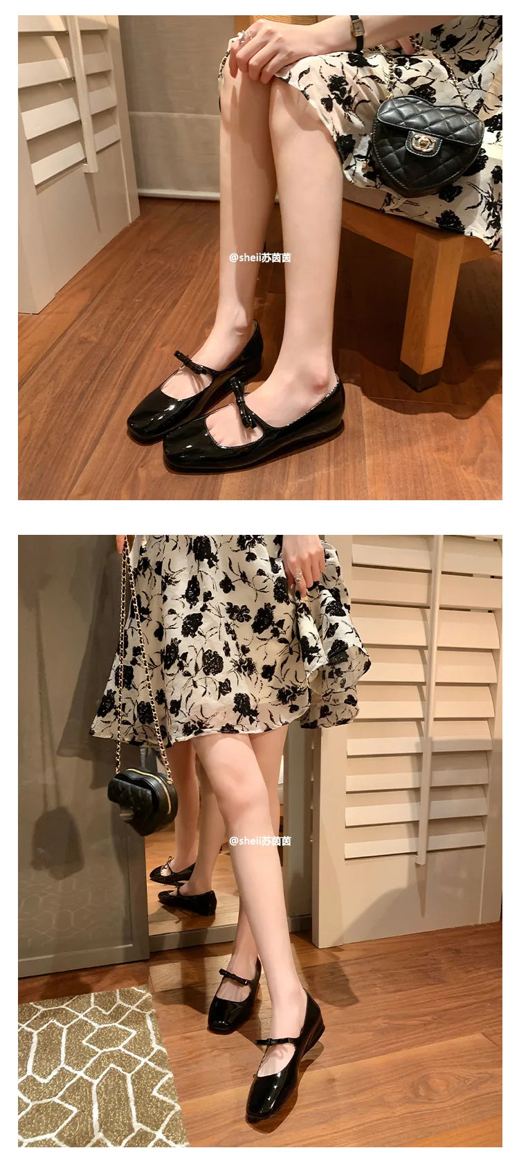 Ballet Falts Shoes for Women Bow Tie Elegant Women's Loafers Shoes with Low Heels Black Leather Mary Janes Desinger Shoes Ladies