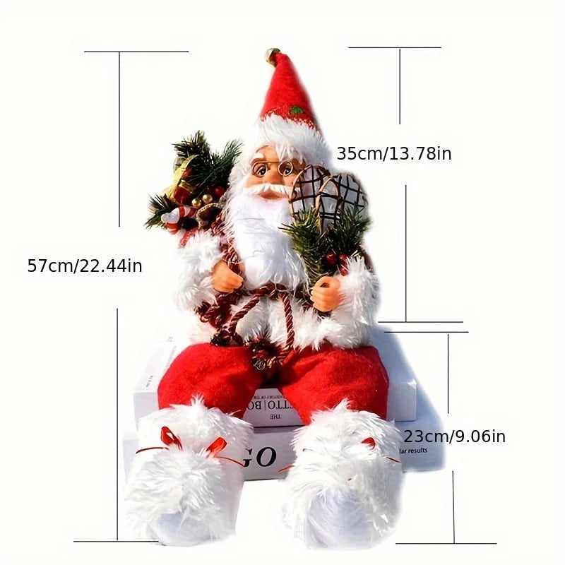 Choice Santa Sitzfigur Innen/Außen - Größe 25 cm, Material Blending