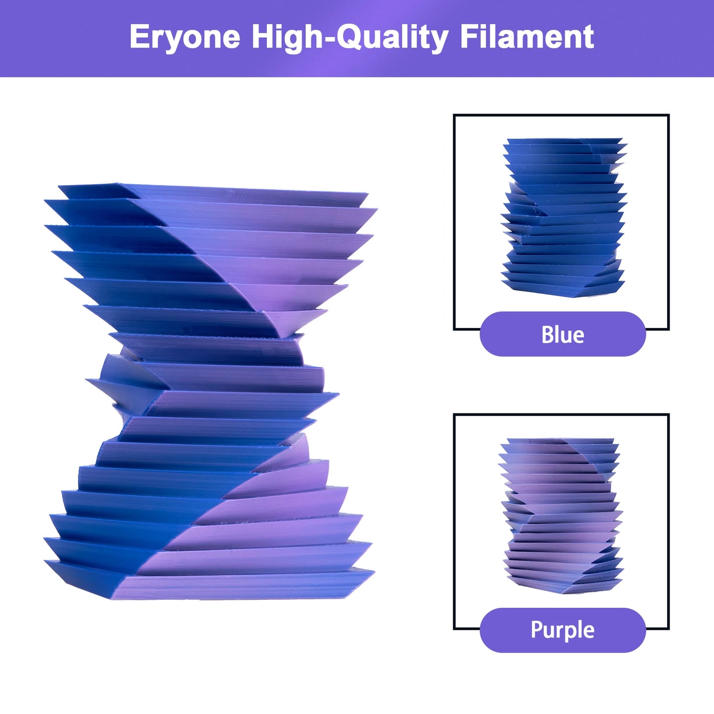 ERYONE Matte Dual Color PLA - 1,75 mm 1 kg Toleranz 0,03 mm