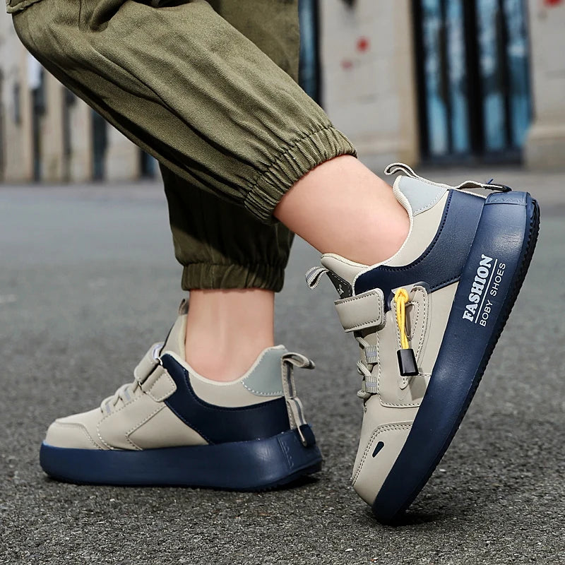 Jungen Mode Skate Schuhe 2025 - Dämpfende Sohle Fußgewölbe-Unterstützung - Plattfuß Casual Sneakers Schulschuhe