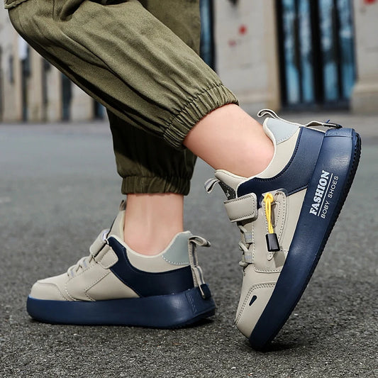 Jungen Mode Skate Schuhe 2025 - Dämpfende Sohle Fußgewölbe-Unterstützung - Plattfuß Casual Sneakers Schulschuhe