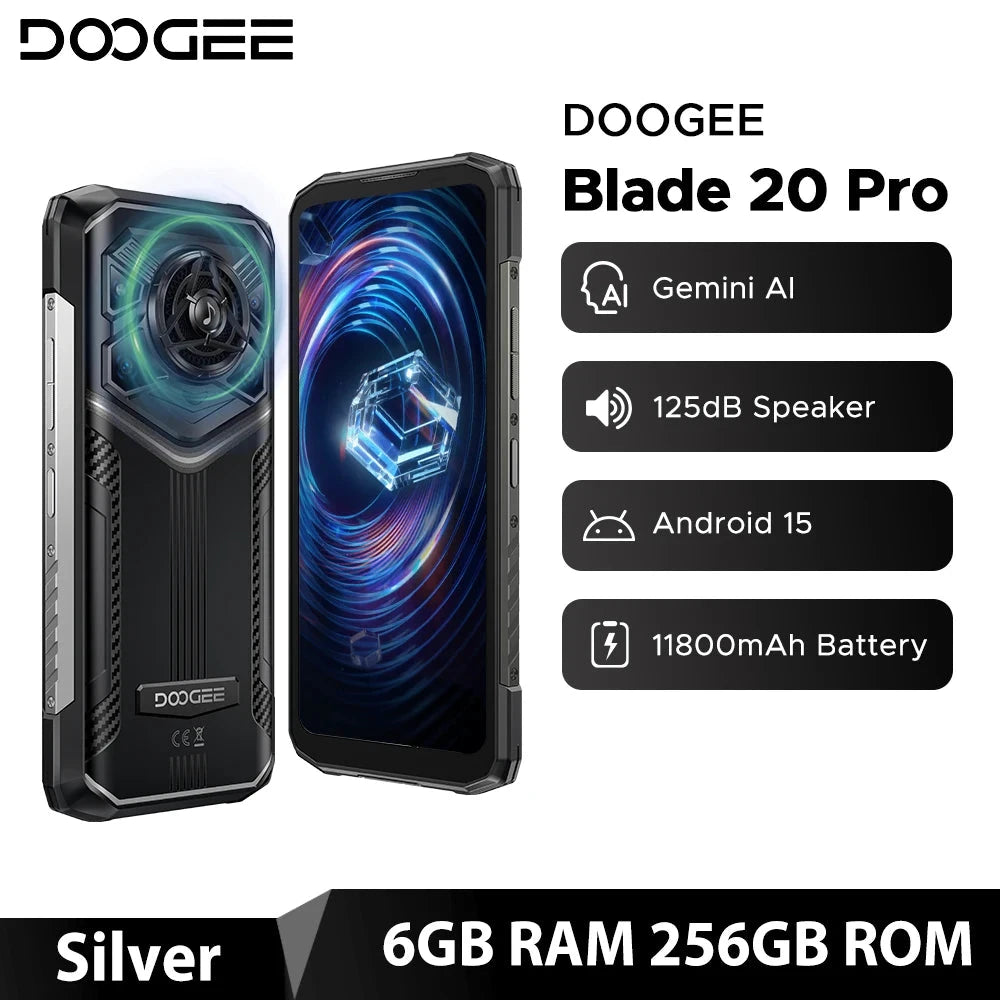 DOOGEE Blade20 Pro Robustes Smartphone - 11800mAh 18W 6,6 Zoll