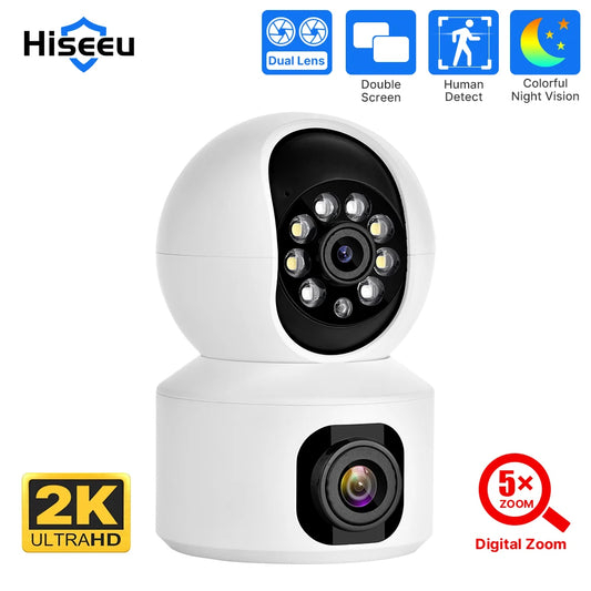 IP-Kamera 2025: Hiseeu 2K 4MP PTZ WIFI Wireless Smart - Home Security Surveillance Two-way Audio Indoor Baby Pet Monitor Collection