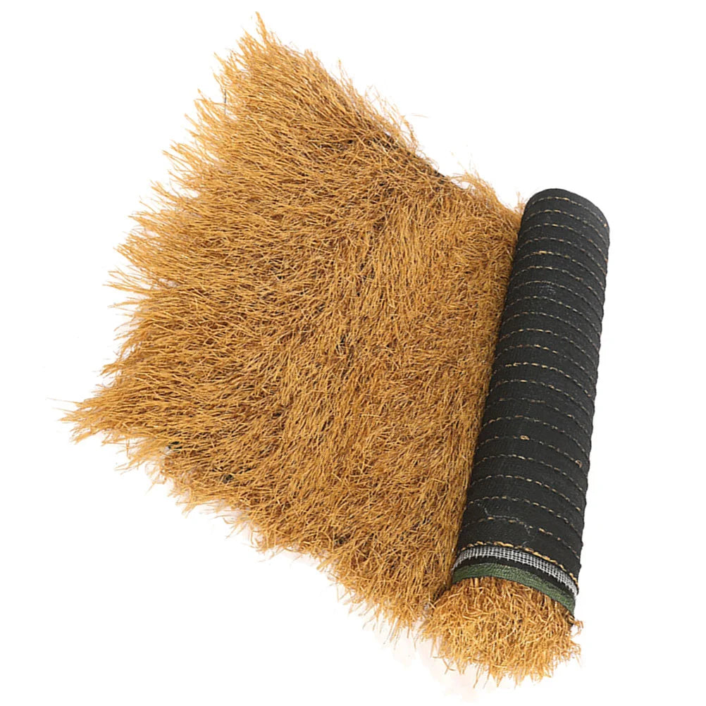 Thatched House Tiles Simulation Roof for Garden Green Grass Rug Lifelike Round Area Roofing Lawn Mexican Straw Imitation DIY