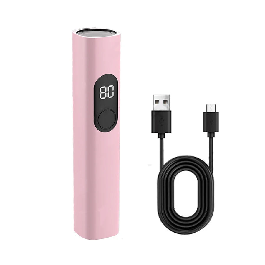 Miniaturowa przenośna lampa UV LED do paznokci, szybko utwardzalny lakier żelowy i narzędzie do manicure – lampa UV do zdobienia paznokci do użytku domowego