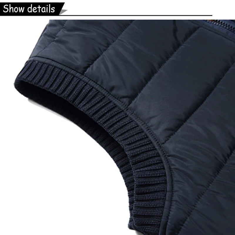 YAHOUFJUNYACN Standkragen Weste Winddicht - Reißverschluss Größe