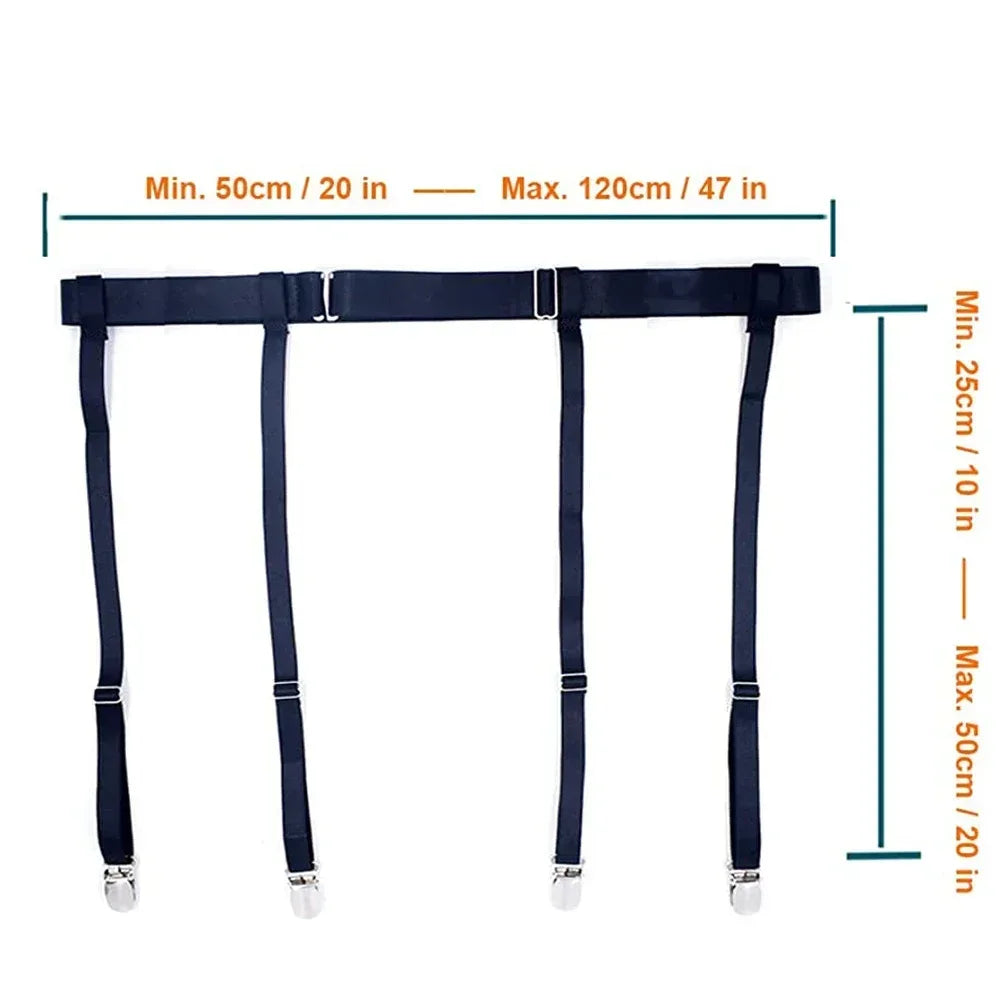 Thigh High Stockings Garter Belt for Women Girls Adjustable Elastic Leg Sock Suspenders Belt Lingerie Garter Lady Stocking Belt - Golden Bridge Store