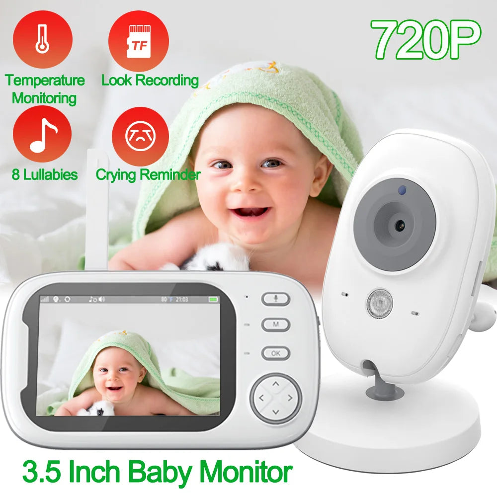 Baby-Monitor 2025: Cdycam 3.5" Wireless-Video - Night Vision Collection