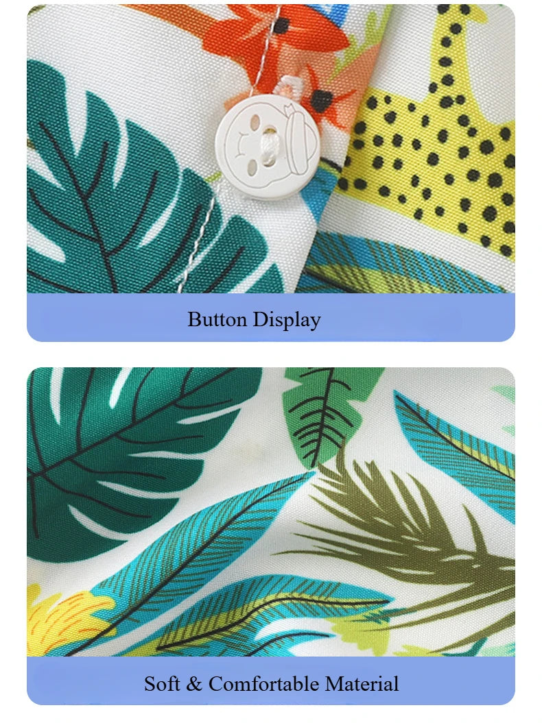 Somenie Boys Summer Shirt Set Clothes Infant Vacation Style Thin Short Sleeve + Shorts 2 Piece Kids Clothes Trend 2025