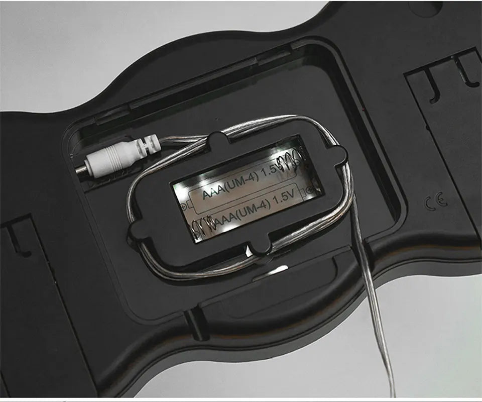 Wanduhr 2025: Large Digital Wall Clock with Ambient Light Remote Control - Temp Week Display 12/24H 2-Alarms Brightness Adjustable LED Clocks Collection