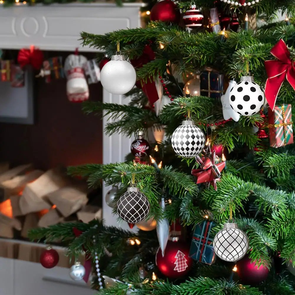 Choice Holz Weihnachtskugel Ornament - 12er Set Ø4 cm