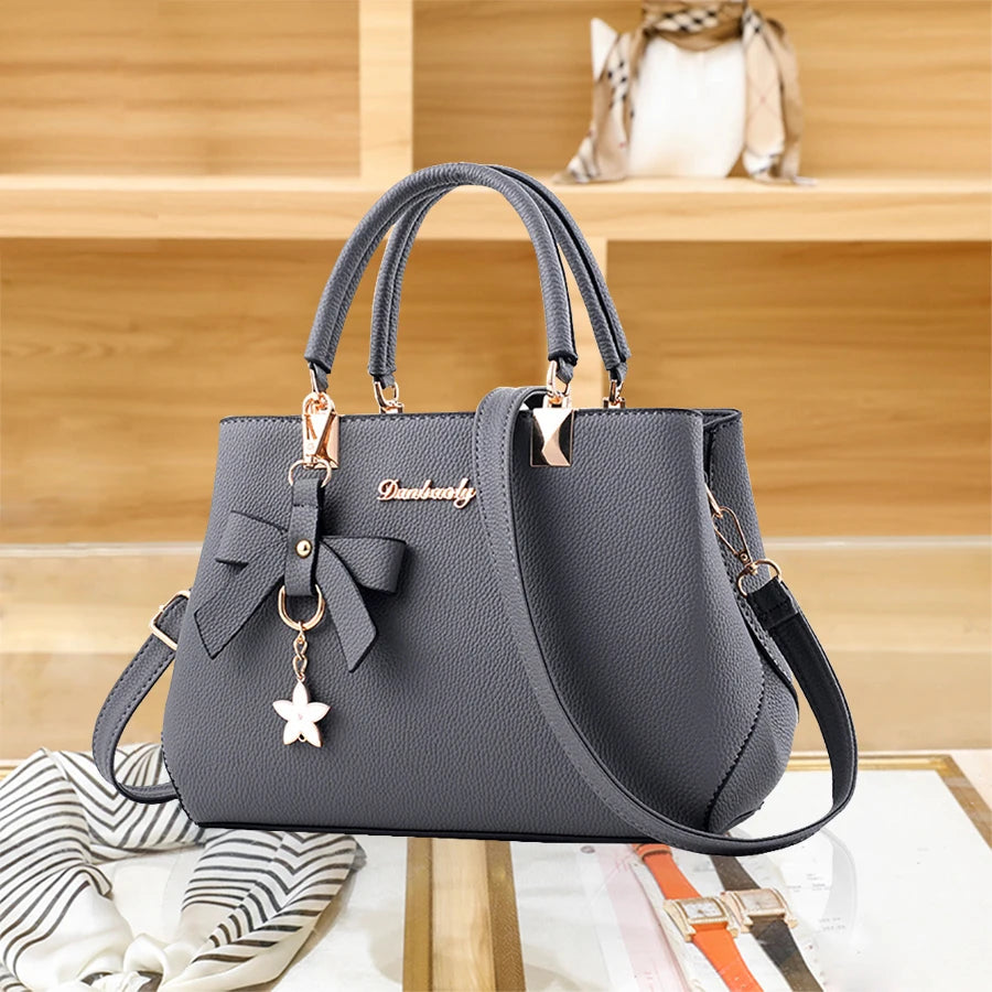 Fashion Bow Handbags for Women Luxury Ladies Shoulder Bag Crossbody Tote