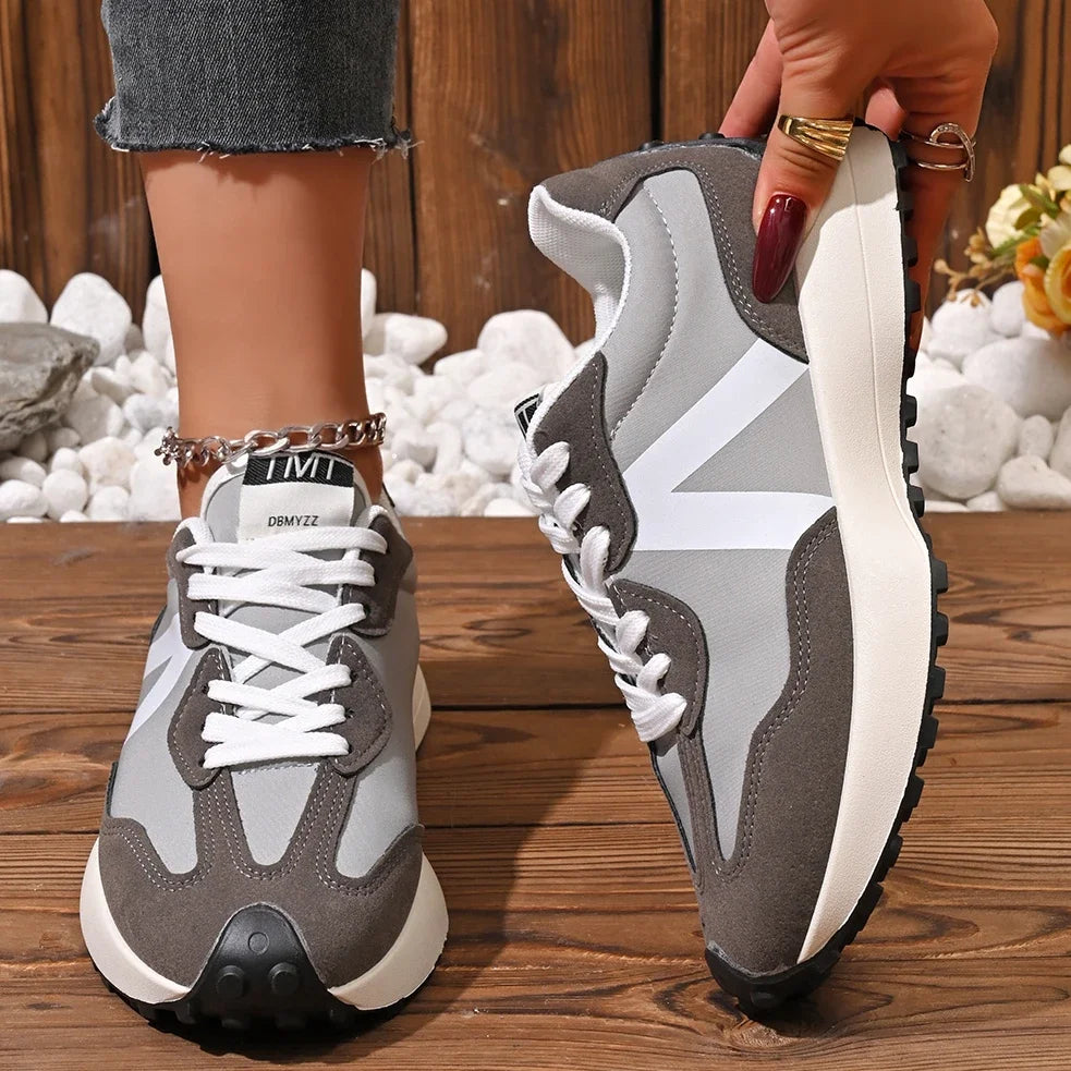 Meilecheng Damen Sneakers Bequem - Rutschfest PU Innensohle