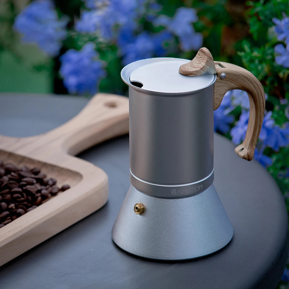 Moka Pot Italian Coffee Machine Espresso Aluminum Geyser Coffee Maker Kettle Latte Stove Classic Coffee Barista Accessories600ml