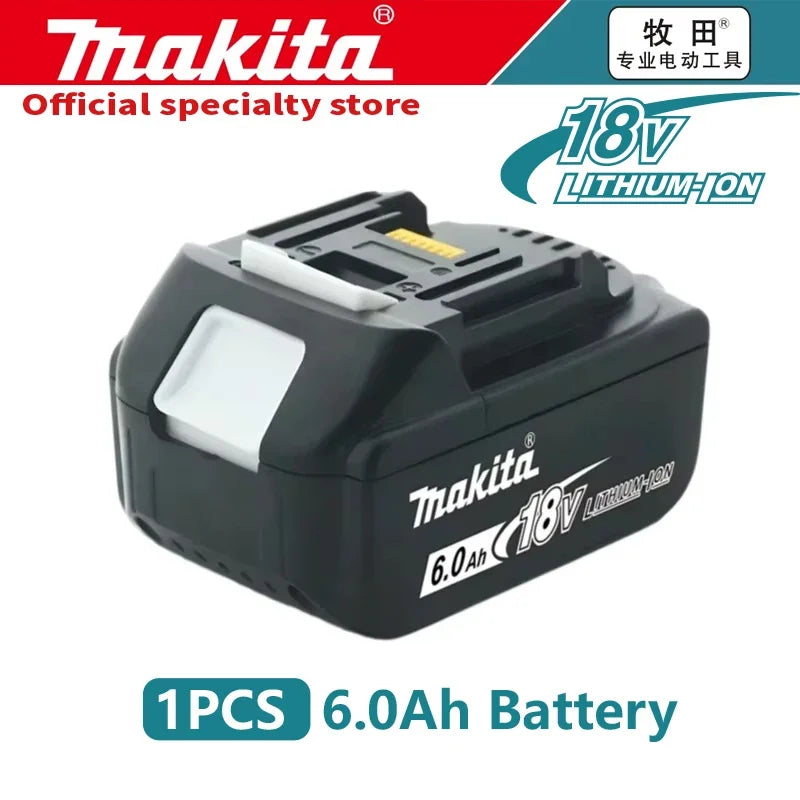 Makita 18V Battery, Rechargeable 6.0Ah Lithium Battery Replacing Makita 18V-BL1830, BL1840 BL1850 BL1860B BL1860 Tool Batteries