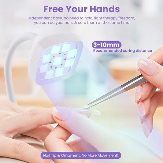 Rechargeable Sun uv Led Nail Lamp Professional uv Light for Gel Nails,Mini Nail Dryer Led uv Light Lamp for Nail Art Salon