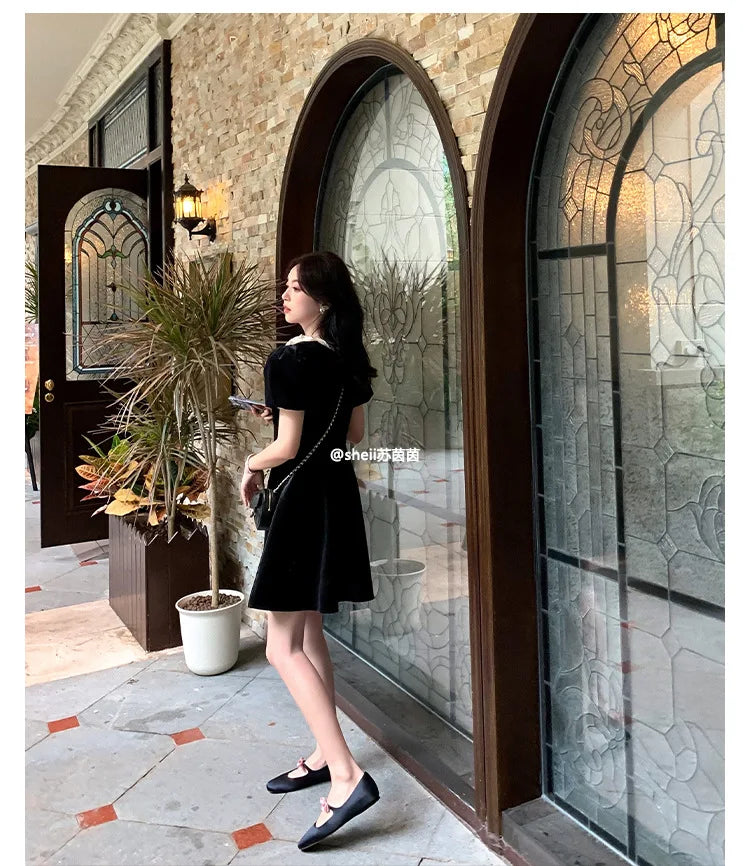 Ballet Falts Shoes for Women Bow Tie Elegant Women's Loafers Shoes with Low Heels Black Leather Mary Janes Desinger Shoes Ladies