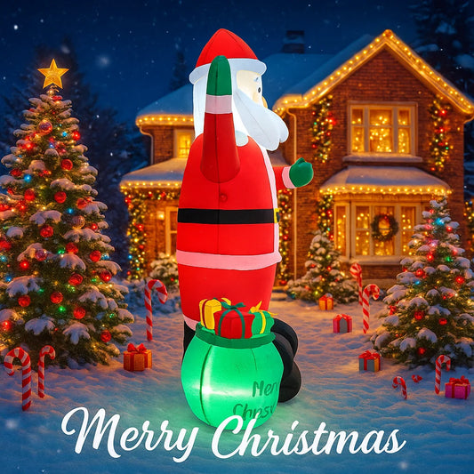 CN Guangdong Santa Claus Aufblasbar - Größe 2,4 m LED-Lichter Stoff