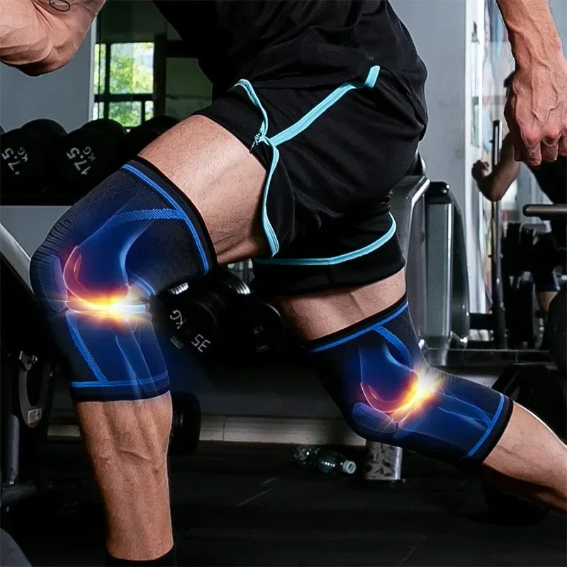 Knee Pad-Protective Knee Braces for Running Cycling,Stay Comfortable,Shock-Absorbing,Breathable, Adjustable and Anti-Slip