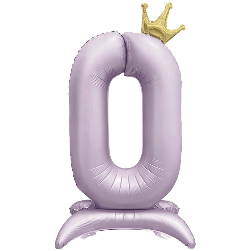 Choice Zahlenballon Mit Krone - 40 Zoll Lila 1 Stück