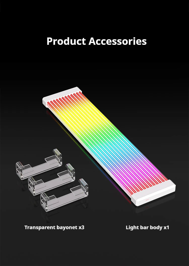 LED-Strip 2025: Coolcirc ARGB LED Light Strip Bar 8/24-PIN Motherboard Power Extension Cable Flexible DIY Collection