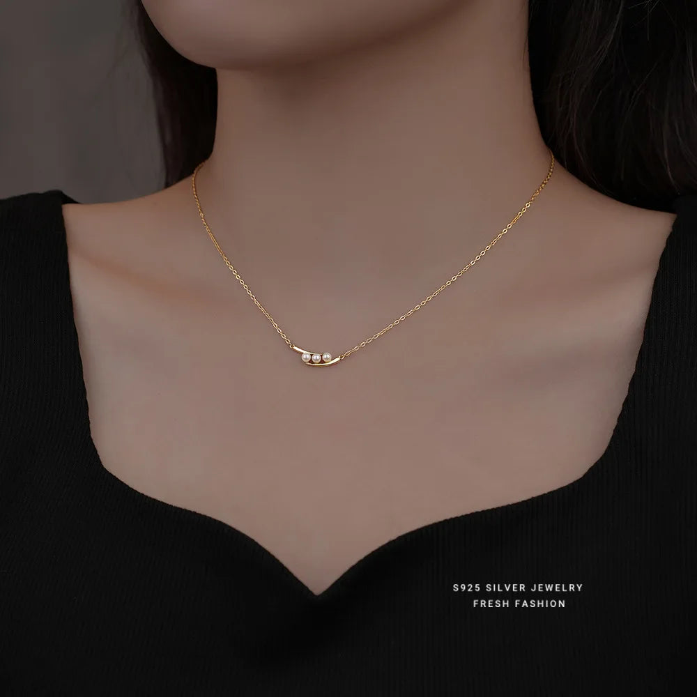 OBEAR XL864 Perlenanhänger Luxus Damen - 925 Silber 1.2g