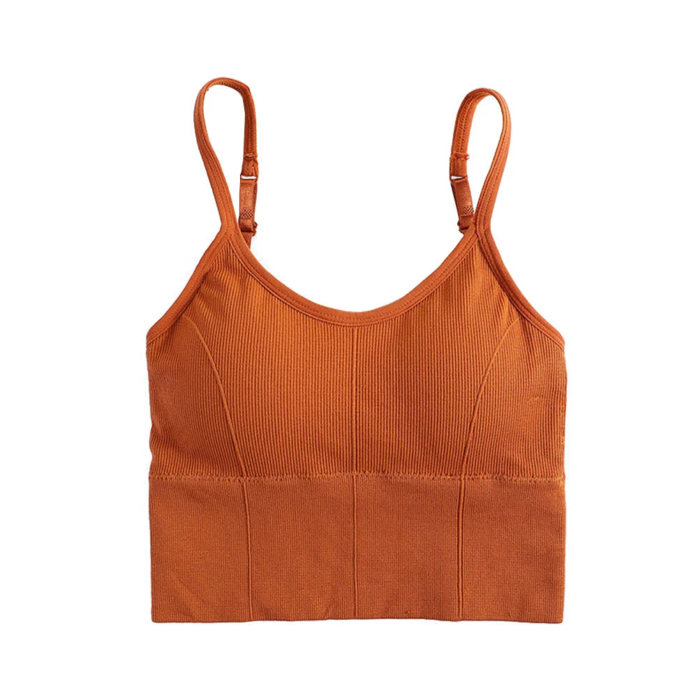 Women elegant Tops Tube Push Up Bra Female Streetwear Sleeveless Camis Seamless Sport Lingerie Tee Crop Top Bandeau Top Tanks