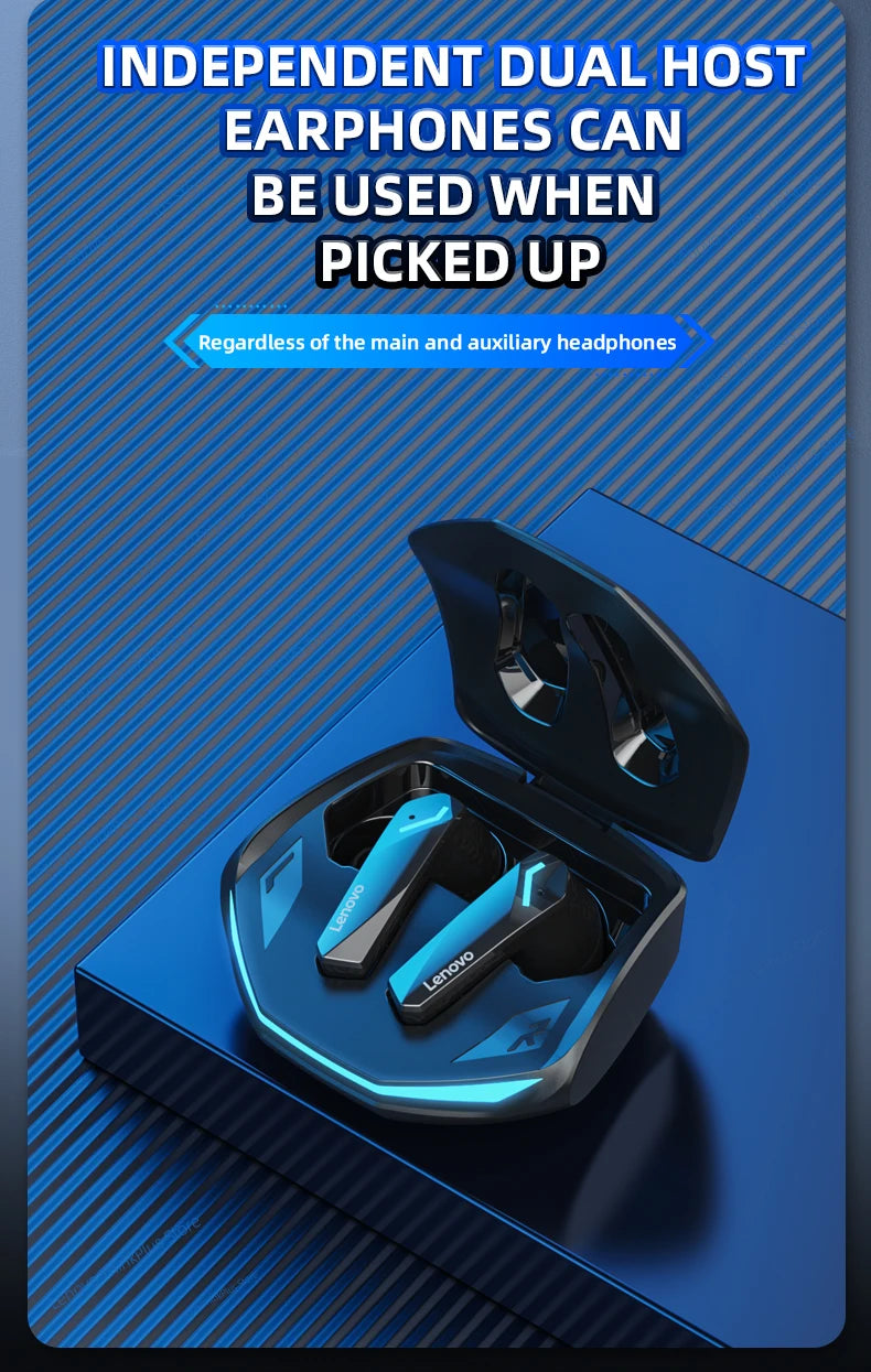 Gaming-Kopfhörer 2025: Lenovo GM2 Pro Bluetooth 5.3 - Sports Wireless In-Ear Low Latency Collection