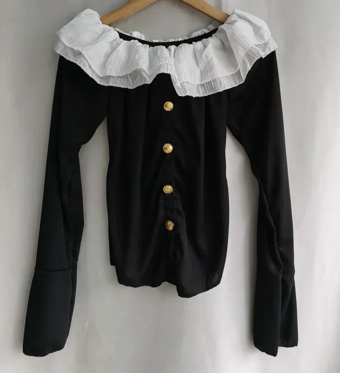 HIKIGAWA 7 Schulterfrei Top - Slim Kurz 4-16In Polyester - Golden Bridge Store