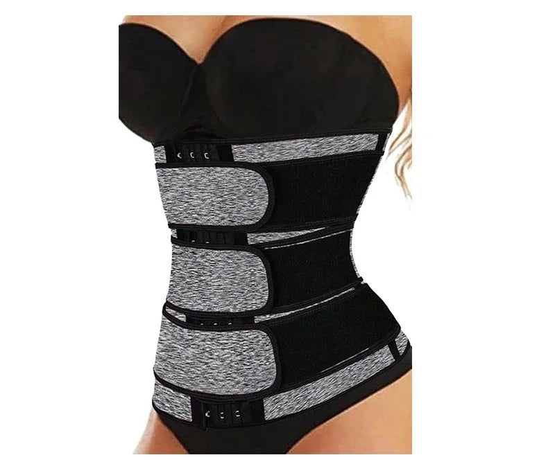 Damen Verstellbarer Bauchkontrolle Taillengürtel - Haken Workout Schweiß Sauna Effekt - Body Shaping Fitness Sport Taillen Trainer