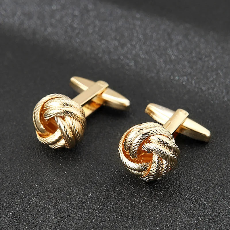 Fashion French Hemd Manschettenknöpfe 2025 - Herren High Quality Twist Hollow - Luxus Schmuck Business Hochzeit Cuff Link Wholesale