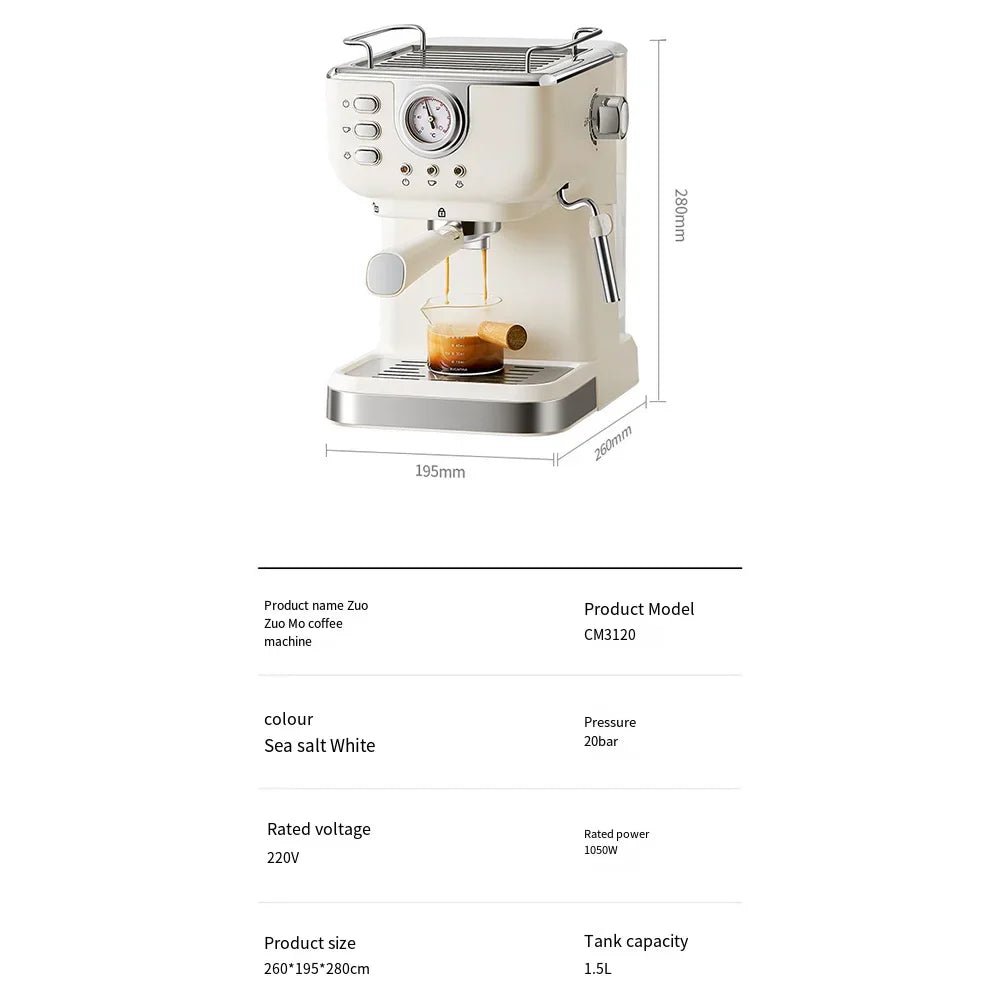 Houselin Espresso Machine 20 Bar, Professional Espresso Maker Cappuccino Machine with Steam Milk Frother