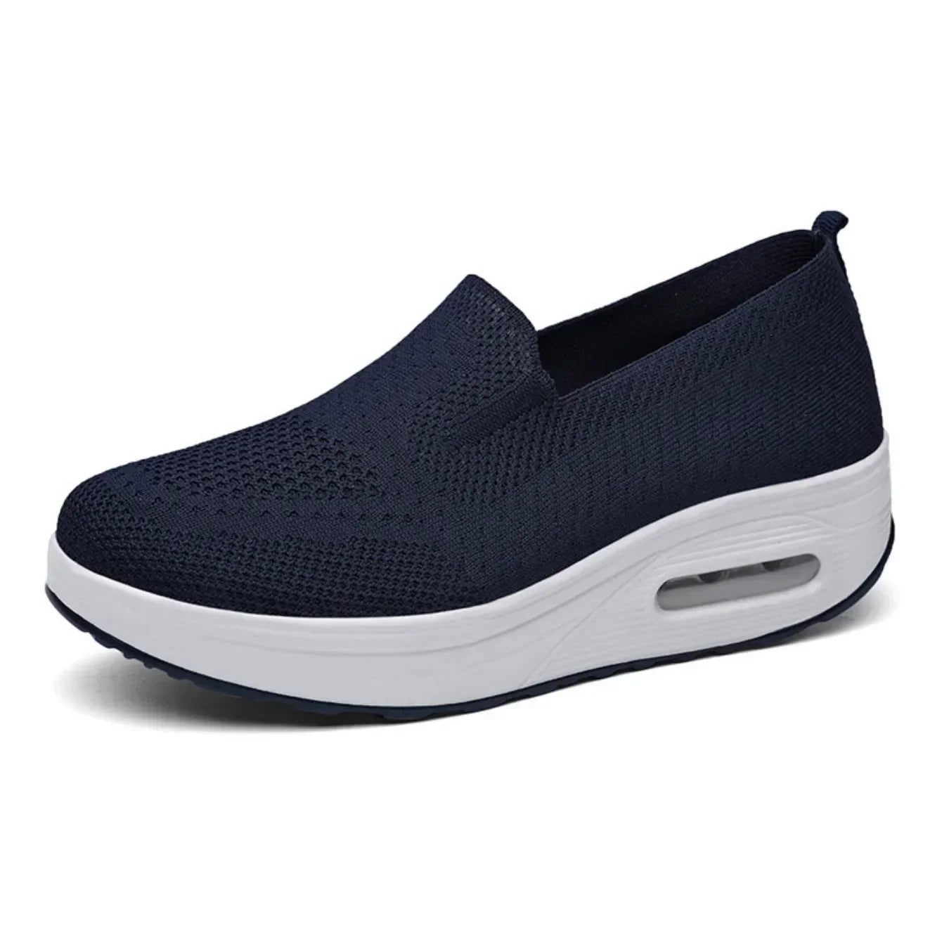Women Fashion Vulcanized Sneakers Spring Platform Solid Color Flat Ladies Shoes Casual Breathable Wedges Ladies Walking Sneakers