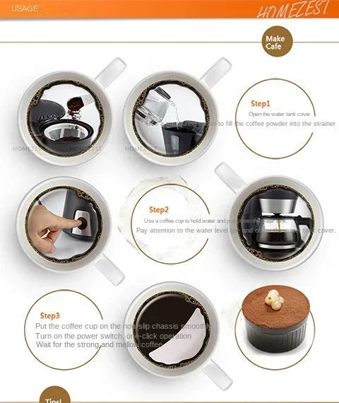 Coffee machine automatic household mini American drip coffee maker tea maker  coffee maker espresso with grinder